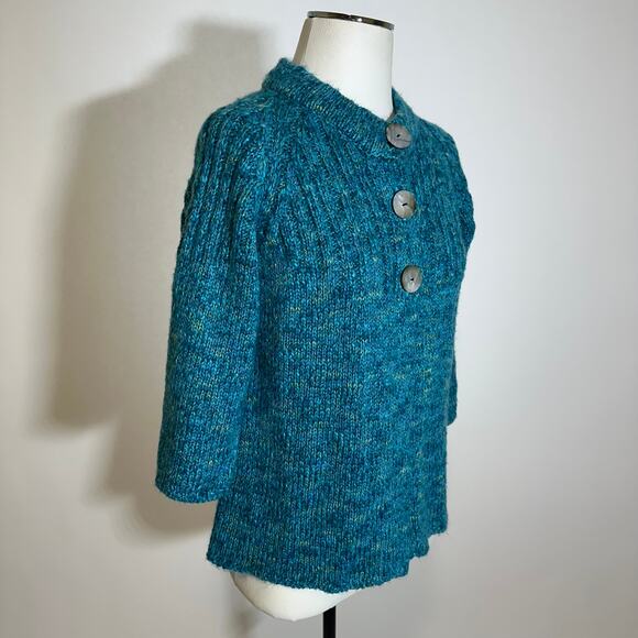 Kintamani by Wind River Chunky Boucle Knit Cardigan Sweater Womens Size Medium M - Picture 2 of 9